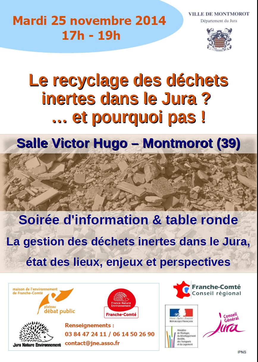 Soirée d’information et table ronde sur les déchets inertes dans le Jura