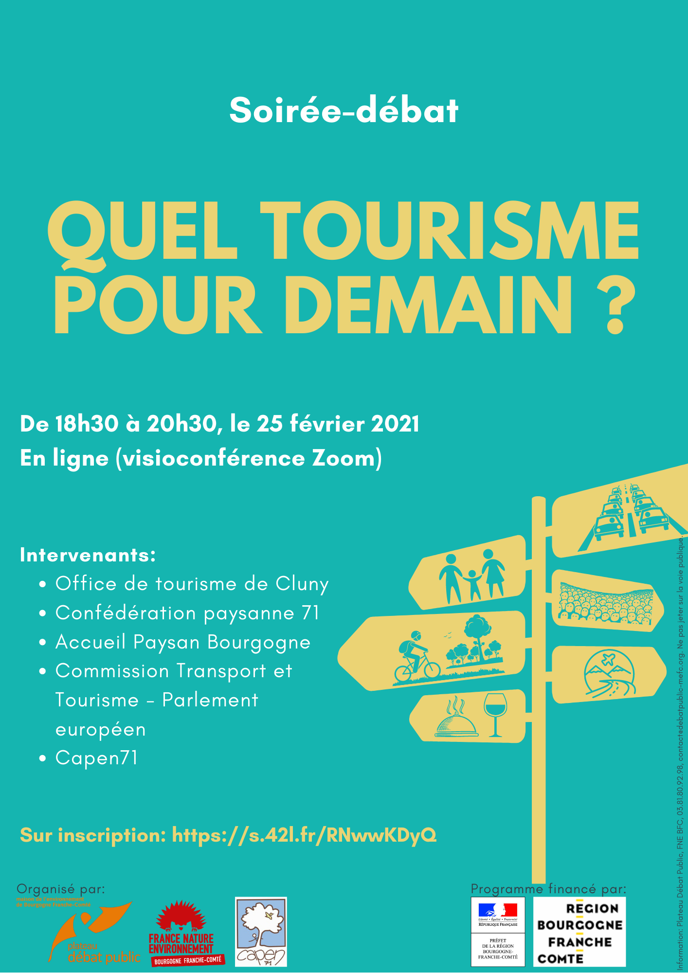 Quel tourisme pour demain ? Débat public en visio avec des acteurs de Saône-et-Loire
